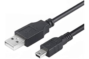 AROBIASB Universal Charging Cable for PS3 console, USB 2.0 Type A to Mini B Cable, Mini Charging Cable, Dash cam cable, MP3 Player, Digital Cameras, USB A to USB B 1.5m long