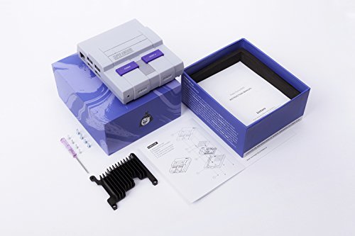 Funda inspirada en Kintaro SNES Raspberry Pi - Super Kuma 9000 con botones de encendido y reinicio  LED y disipador de calor personalizado superior  Heat sink for Raspberry Pi 3 Model B 