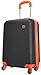 Produktbild Koffer Santorin schwarz orange Größe XL Carbon / Polycarbonat ABS Hartschale Reisekoffer Trolley Case Fa. Bowatex