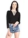 MARTINI Black Front Crisscross Golden Ring Viscose Lycra Crop Top RS.585.00