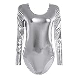 Damen Einteiler Langarm Ballettanzug Ballett Body Anzug.