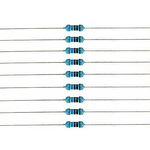 Rosenice Widerstand Farbcode 2500pcs 50 Werte 14W 0,25W 1 % Metall Film Widerstände Sortiment Kit Set (1 Ohm-10Mohm) - 3