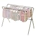 Produktbild G Drying racks wäscheständer Wäscheständer Falten Indoor Haushalts Kleidung Schiene Edelstahl Doppelstock Wäscheständer Wäscheständer (größe : 84cm*145cm*120~210cm)