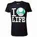 Produktbild Nintendo T-Shirt -S- I love Life, schwarz