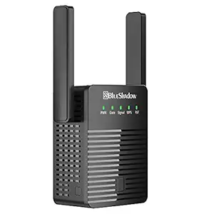 Blueshadow Wireless WiFi Extender Booster, Dual Band WiFi Booster Connects 20 Devices Wall Through Strong AC1200 Internet Wireless Booster Signal Range Extender That Cover Up to 1000 Sq. Ft