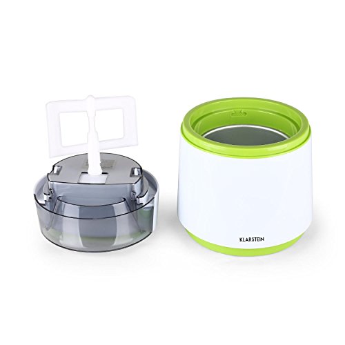 Klarstein Bacio Verde Eismaschine Speiseeismaschine (7 Watt, doppelwandiger Thermobehälter, 0,8 Liter Fassungsvermögen, einfache Reinigung, inkl. Rezeptvorschläge) grün - 5