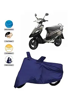 JBR Waterproof SCOOTY Cover for TVS SCOOTY PEP+ with Side Mirror Pocket & Buckle Belt