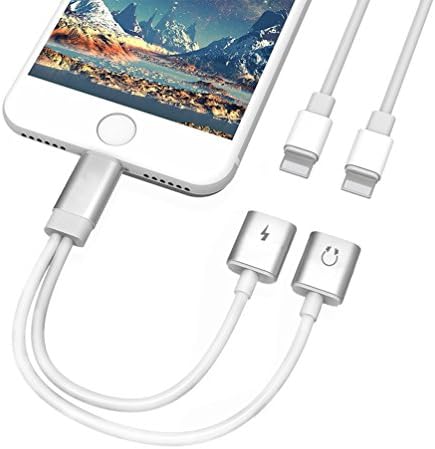 Lightning to 3.5mm Headphone Jack Adapterfor iPhone X/8/8 Plus/7/7 Plus iPad iPod Converter 3.5mm Earphone Lightning jack Accessories. AUX Female Audio Jack Eardphone Cable Adaptor for iPhone 7 / 7 Plus,Support iOS 10.3 /11 and Later.(White)