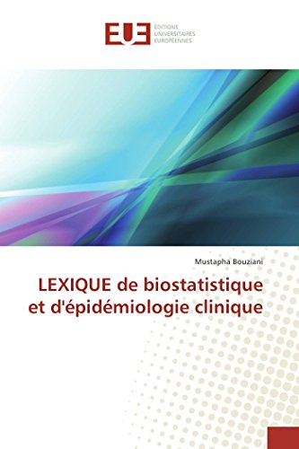 Livres Couvertures de Lexique de biostatistique et d'épidémiologie clinique