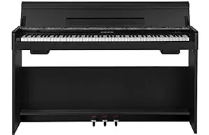 NUX WK310 88 Key Digital Piano with Hammer Action With stand and 3 pedal (Black)