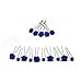 Price comparison product image 15 Roses & Pearls Hairpins - Bridal Hair Accessory - Set 3 (Gold hairpin, Blue)