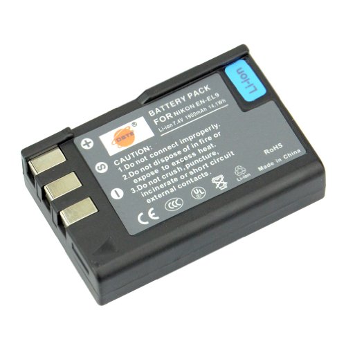 DSTE Rechange Batterie pour Nikon EN-EL9 EN-EL9A D40 D40x D60 D3000 D5000