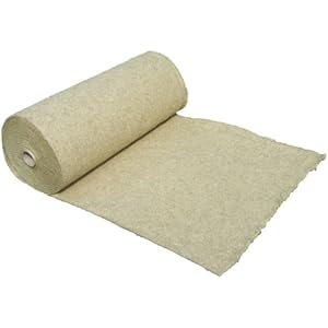 Nager-Teppich aus 100 % Hanf, Meterware, 0,60 m x 5,00 m x 1 cm dick, (EUR 9,97/m²), Nagermatte geeignet als Käfig Bodenbedeckung z.B. für Kaninchen, Meerschweinchen, Hamster, Degus, Ratten und andere Nagetiere.