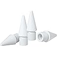 Tips Replacement Compatible with Apple Pencil 1/2/Pro Generation, Highly Sensitive Replacement Tips and Precise Control Pen/Stylus Nib for Pencil (4 Pack-White)