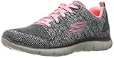 nike fitnessschuhe damen Canvas Skechers Damen Flex Appeal 2.0 - High Energy Outdoor Fitnessschuhe, Grau (Charcoal/Coral), 36 EU