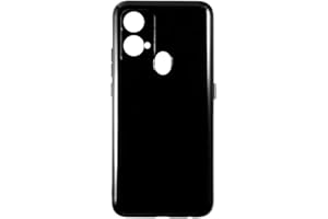 Auotu Case with Camera Protection Soft TPU Silicone Case Cover for Oukitel C33 Smartphone (Black)
