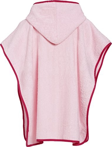Playshoes Mädchen Bademantel Frottee-Poncho, Badeponcho Eule mit Kapuze - 2