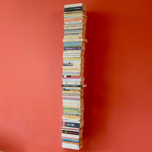 booksbaum single wand gross silber, 2tlg. best. aus: Halterung + Einlegeböden - 3