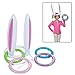 Price comparison product image GreatestPAK Inflatable Easter Bunny Rabbit Ballons, Ears Hat & Ring Toss Shape Funny Game Kids Holiday Party Toy Gift For Boys Girls (A)