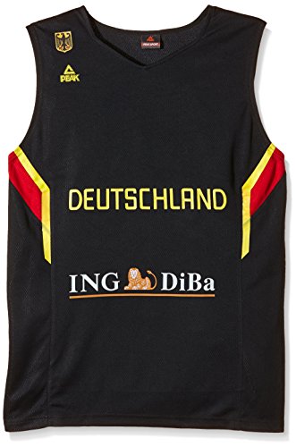PEAK Sport Europe Erwachsene Deutschland Basketball Trikot EM 2013, Weiß, XL, 20023