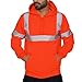 Produktbild LoveLeiter Herren Sweatshirt Männer Road Work Warnschutz Rollkragen Pullover Langarm Rundhalsausschnitt Kapuzenpulli Tops Weich und bequem Bluse Parka Oberteile, Road Work Warnschutz Pullover