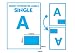 Produktbild Packung mit 100 Blatt - A4 integrierte Label - 110mm x 60mm - Ideal Ersatz für Ebay und Amazon Packzettel.