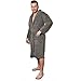 Produktbild JEMIDI Übergrößen Bademantel in 7 Farben erhältlich XXL XXXL Microfaser Bademantel S - 6 XL Unisex für Damen und Herren Morgenmantel Saunamantel Reisebademantel (4XL, Anthrazit)