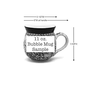 Polish Pottery Mug – 11 oz. Bubble – Silver Lace