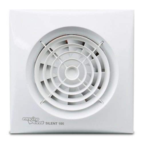 Envirovent Silent 100 HT - Ventilador extractor de baño humidistat y temporizador