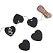Produktbild NBEADS 100 Herzform Papier Karten Geschenk Tags Preis Tags für Hochzeit Weihnachten Party Supplies mit 20 m Hanf Garn Kordel (Schwarz)