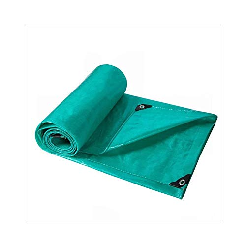 Preisvergleich Produktbild Robuste wasserdichte Plane -Gartenplane Grün gepolsterte wasserdichte Plane, regendichte Sonnenmarkise Stoff LKW-Plane im Freien Sonnenschirm staubdicht winddicht Plane Robuste wasserdichte Plane -Gar