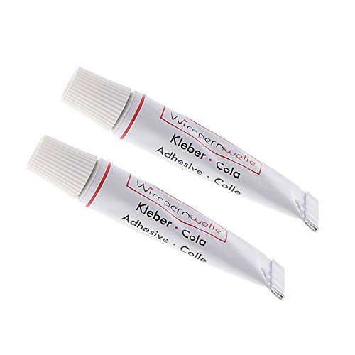 Wimpernwelle Kleber zum Fixieren der Wimpern, Wimpernkleber, Fixierer für Wimperndauerwelle, 2 g, 2 Stück