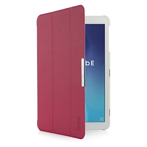 iHarbort® Samsung Galaxy Tab E 9.6 Hülle – Ultra Slim Leder Tasche Hülle Etui Schutzhülle Für Samsung Galaxy Tab E 9.6 Zoll T560 T565 Case Cover Holder (Galaxy Tab E 9.6, hot pink) - 5