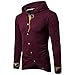 Produktbild JYJM Herren Casual Art und Weise langärmeligen Hemd Herren Slim Cardigan Herren Knopf Kapuzen Jacke Herren Student Trend Jacke Herren Jacke Lose Jacke Männlich Schönen Charme Jacke Bestickt