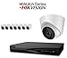 Produktbild hiwatch von HIKVISION 4 MP IP Sicherheit Kamera System mit 8 CH Poe HD NVR und 8 x 4 Megapixel 2688 x 1520 Wetterfest CCTV Turret Dome Kamera, Power Over Ethernet Kit
