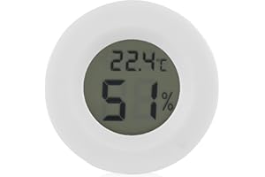 TOPINCN Mini igrometro termometro digitale LCD misuratore di umidità per incubatori rettili sigari Humidore acquari confezione multiuso