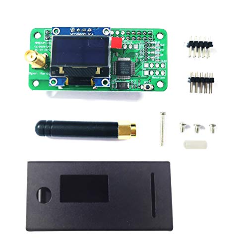 Hima Antenna + OLED + MMDVM Hotspot + Black Case Support P25 DMR YSF avec écran pour Raspberry Pi