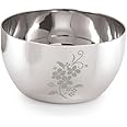 Neelam Stainless Steel 6.5, 18 Gauge Lazer Etching JK 300 ml Vati, Dinner Bowl Katori Serving Vati, Durable Quality, Elegant, Perfect for Serving Snacks, Desserts, and Condiments