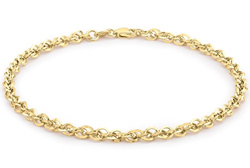 Pulsera de oro 9 K, 19 cm