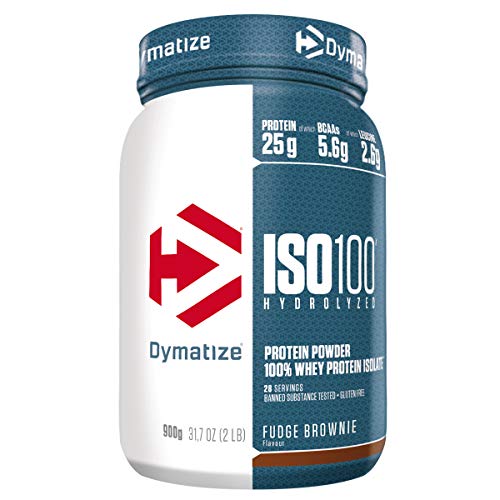 Dymatize ISO 100 Hydrolyzed Poudre d'Isolat de Protéines Faible en Sucre Riche en Protéines Chocolat Caramel 900 g