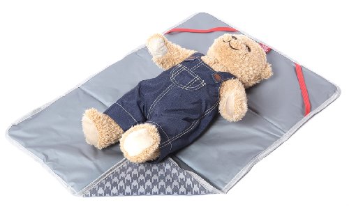 Sweet Morning WI01RA12 Radio Ga Ga Wickeltasche Design Flower von Sweet Morning sehr gut für Zwillinge geeignet, grau - 5