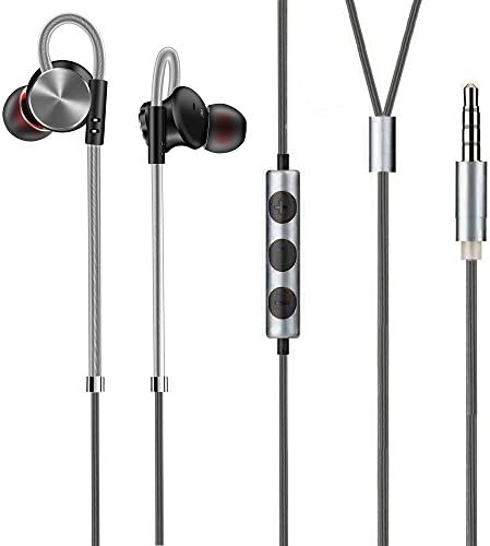ZGEM Earphones Headphones, High Definition, In-Ear, Noise Isolating, Metal Construction, Heavy Deep Bass for iPhone, iPad, Samsung, HTC, LG, MP3 Players etc (With Remote and Mic)