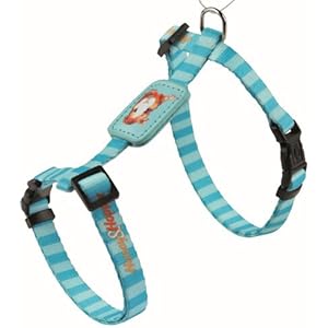 Trixie - Honey & Hopper Geschirr mit Leine, Meerschweinchen, blau