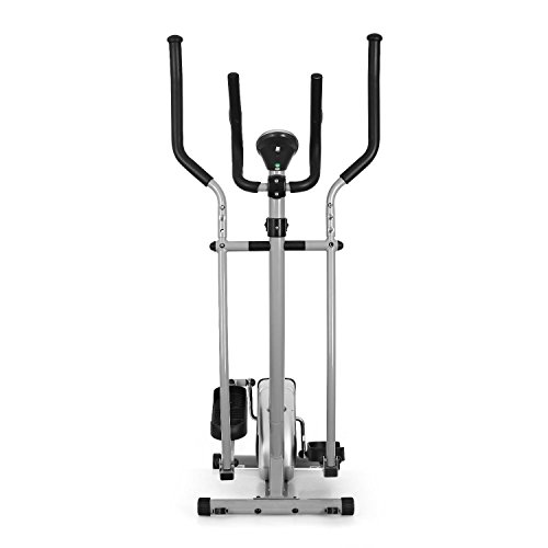 Klarfit ELLIFIT BASIC20 - Vélo elliptique, Ergomètre, Crosstrainer, Freinage Magnétique, Ordinateur, Mesure du pouls, Vélo Pliable, LCD, 8 paliers, Acier, Gris Klarfit ELLIFIT BASIC20 - Vélo elliptique, Ergomètre, Crosstrainer, Freinage Magnétique, Ordinateur, Mesure du pouls, Vélo Pliable, LCD, 8 paliers, Acier, Gris