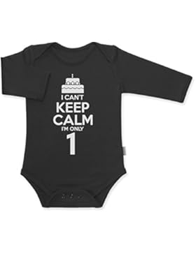 1. Geburtstagsgeschenk - Can't Keep Calm I'm Only 1 Baby Langarm Body
