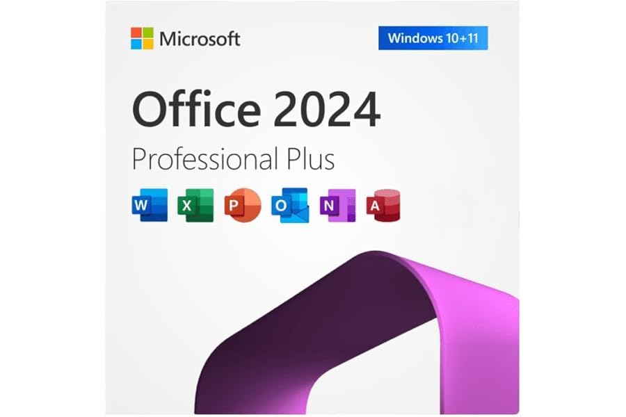 Microsoft Office 2024 Professionnel Plus | Licence à vie / SANS ABONNEMENT | 1 PC | Activation en ligne | Envoi via le systèm