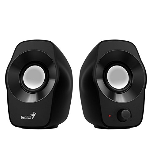 Genius SP-J120 - Altavoces (Negro, Mesa/estante, PC, Al&aacute;mbrico, USB/3,5mm)