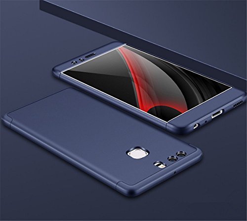 Qissy Carcasa Huawei P9 Incluido Anti-Scratch Anti-Huella Dactilar a Prueba de Choque Suave Protective Case Cover Skin para Huawei P9 5 2   Huawei P9  Azul 