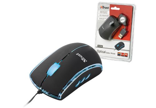 Trust MultiColour Mini Optische Netbook Maus schnurgebunden schwarz - 6