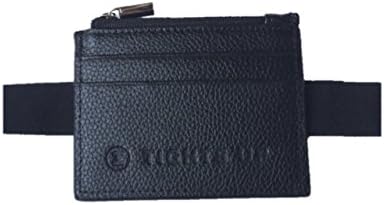 Flat Leather Wallet featuring belt holes on back, Designed for (TIGHTS UP BELT)